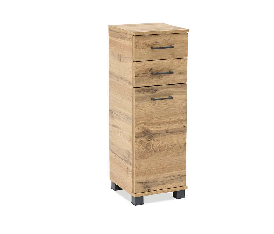 Schmaler Schrank »U 300 Nora« in Holzoptik mit drei Schubladen.