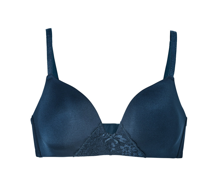 Blauer Softschalen-BH.