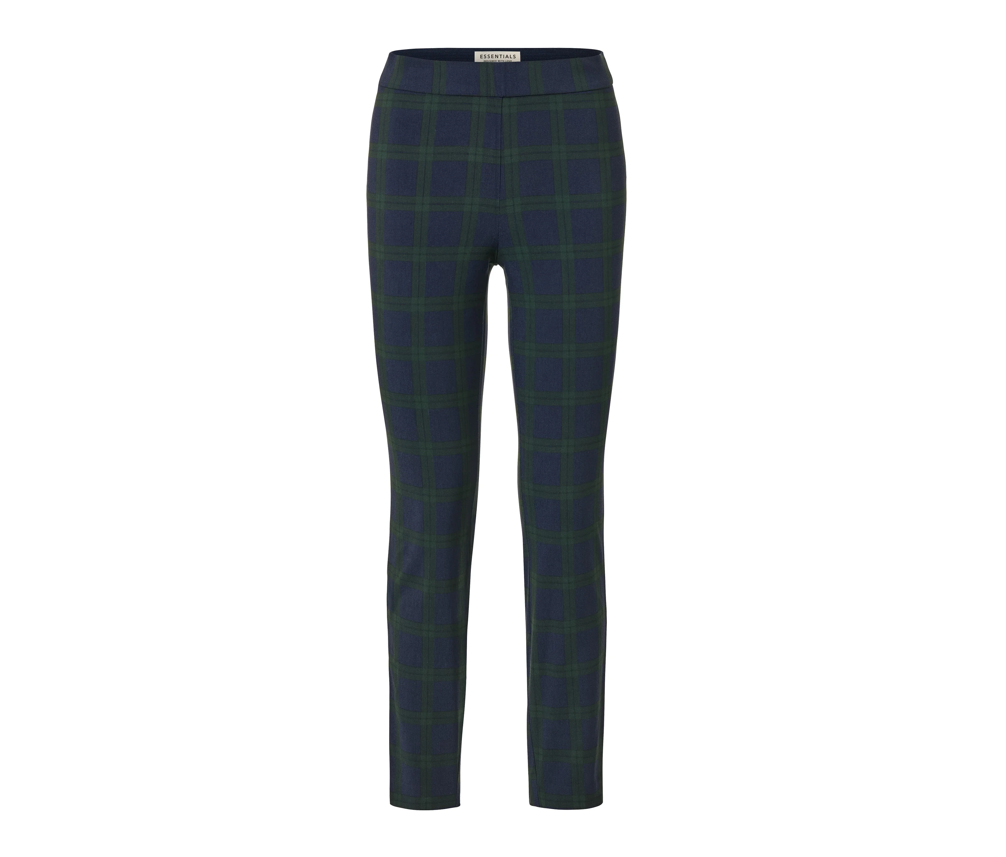 Blau am günstig Kaufen-Tchibo - Stretchhose - Damen - Gr. 38 - dunkelblau/kariert. Tchibo - Stretchhose - Damen - Gr. 38 - dunkelblau/kariert <![CDATA[Stretchhose, grün-blau kariert Farbe: Dunkelblau mit dunkelgrünem Karo-Dessin Material: 74% Viskose (LENZING™ ECOVERO™), 22% Po