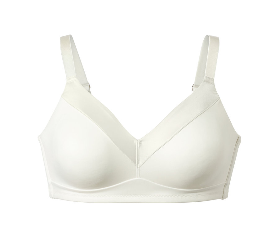 Ein Soft-BH in Creme mit Trägern.