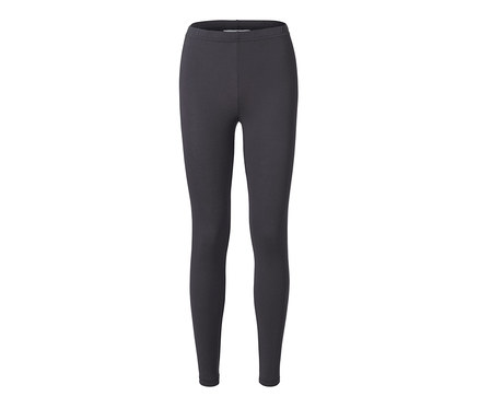 Schwarze Leggings auf weißem Hintergrund.
