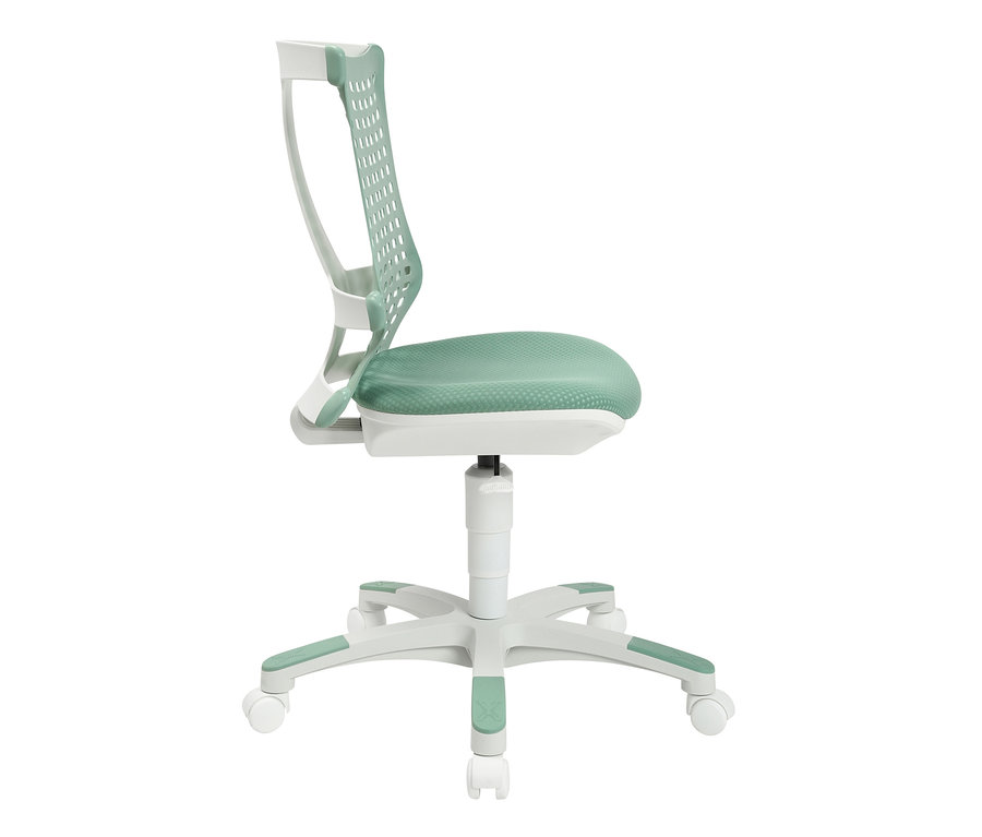 Detailansicht des Topstar-Kinderschreibtischstuhls »Sitness X Chair 20« in Mint.