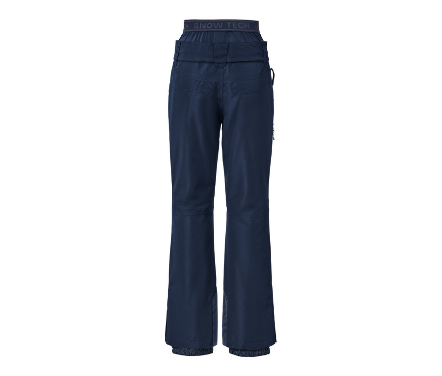 Blaue Ski- und Snowboardhose.