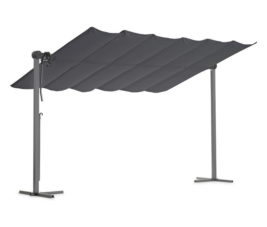 Leco Sonnendach, 400 x 250 cm, anthrazit.