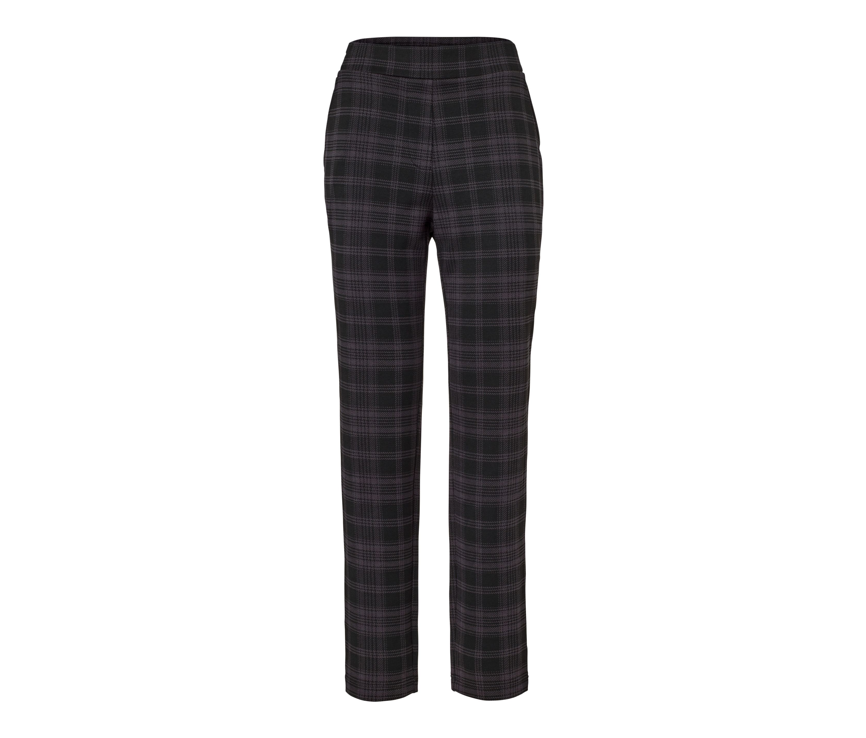 Tchibo - Karierte Joggpants - Damen - Gr. S - anthrazit/jacquard