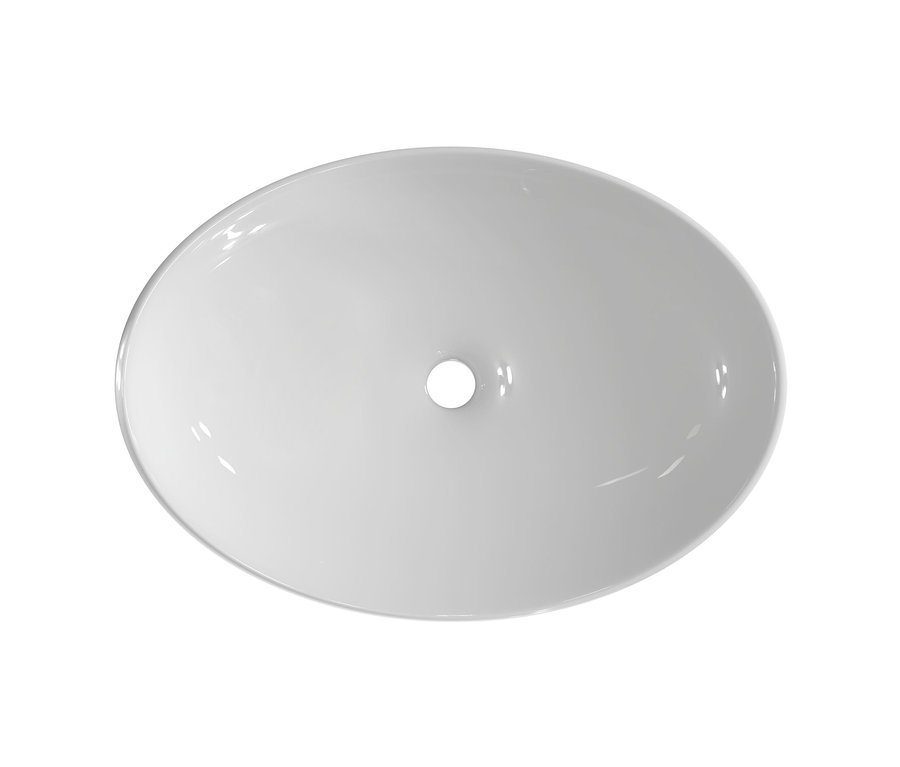 Draufsicht auf Schütte Aufsatzwaschtisch »Tassoni Bowl«, ca. 59 x 40,5 cm, in Weiß.