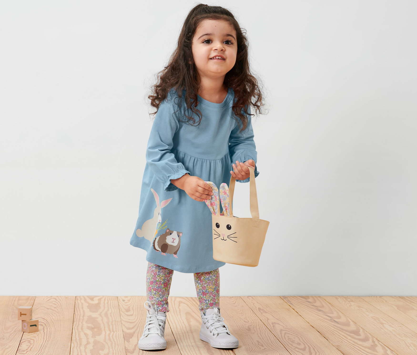 Thumbnail - Tchibo - Kleinkind-Jerseykleid - Mädchen - Gr. 122/128 - hellblau