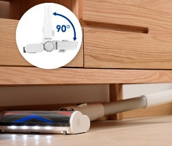 Boden wird mit Tineco Pure One S15 Flex Akkusauger gesaugt.
