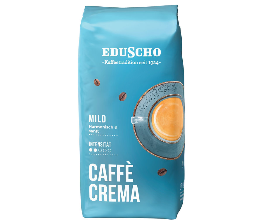 Eine Packung Eduscho Caffè Crema Probierset.
