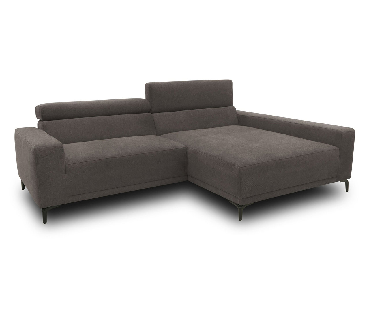 Graues DOMO collection Sofa, rechts.