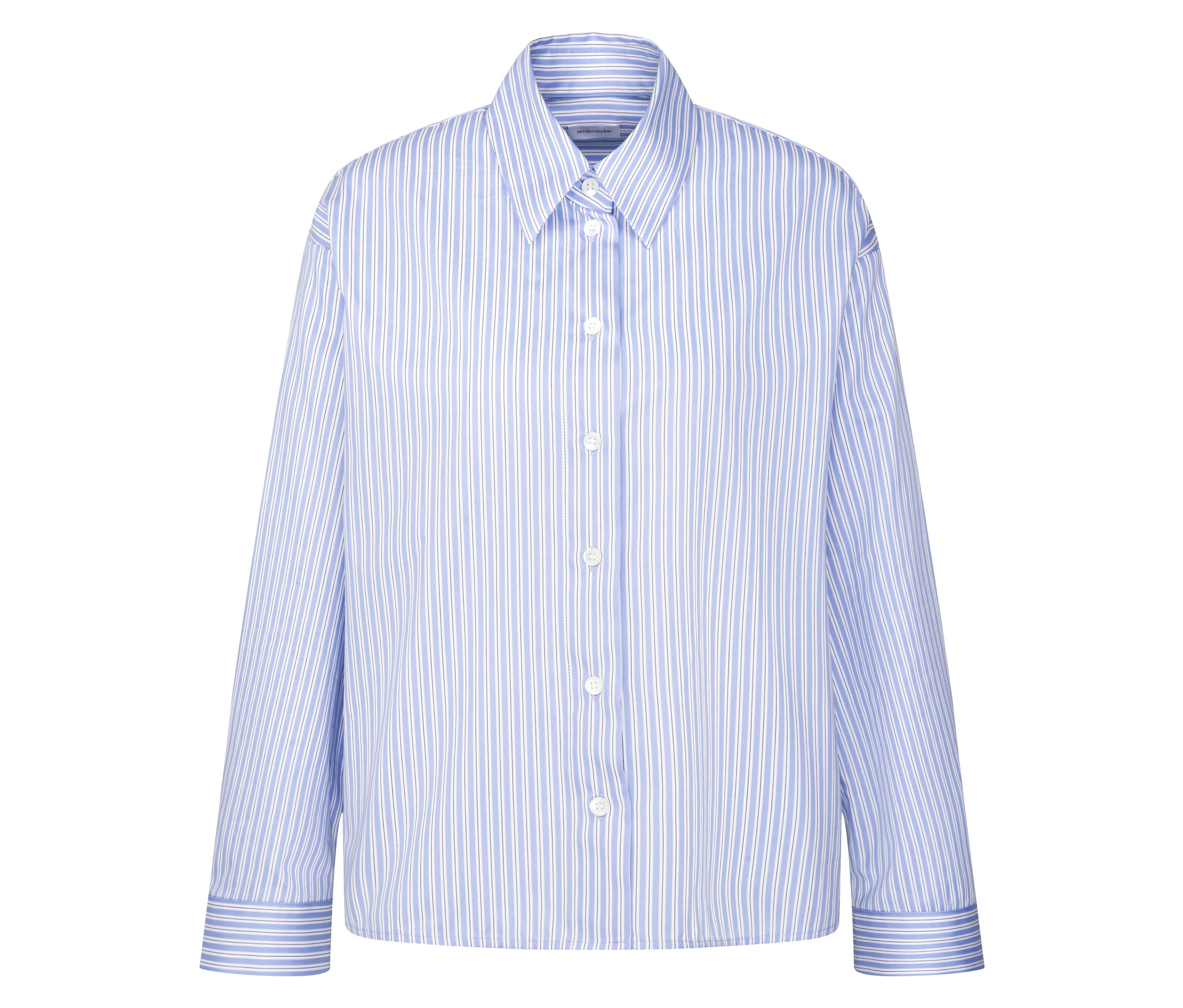Oversize-Hemdbluse - Damen - Gr. 40 - weiß - weiß