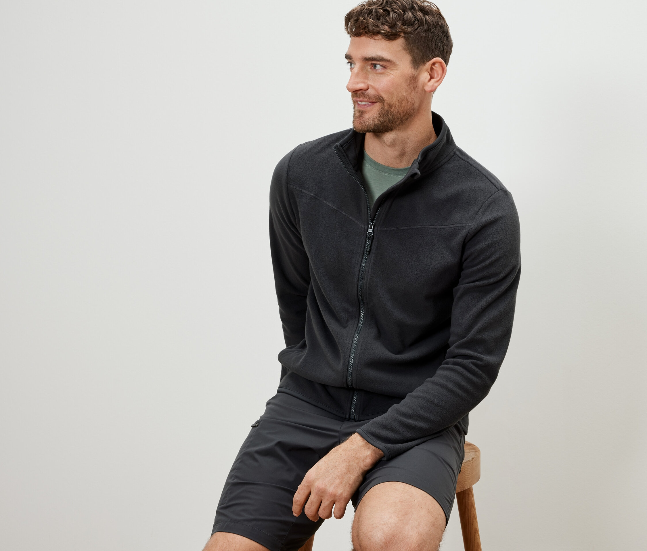 Thumbnail - Tchibo - Fleecejacke - Herren - Gr. L - anthrazit