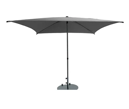 Leco Marktschirm, 250 x 250 cm, inkl. Abdeckhaube, anthrazit.