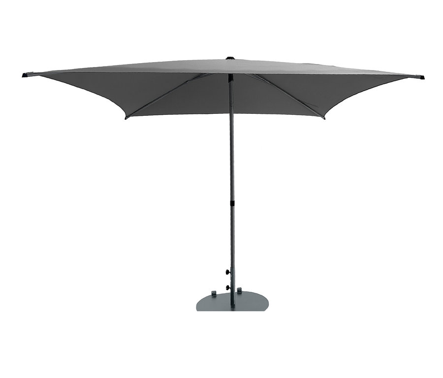 Leco Marktschirm, 250 x 250 cm, inkl. Abdeckhaube, anthrazit.