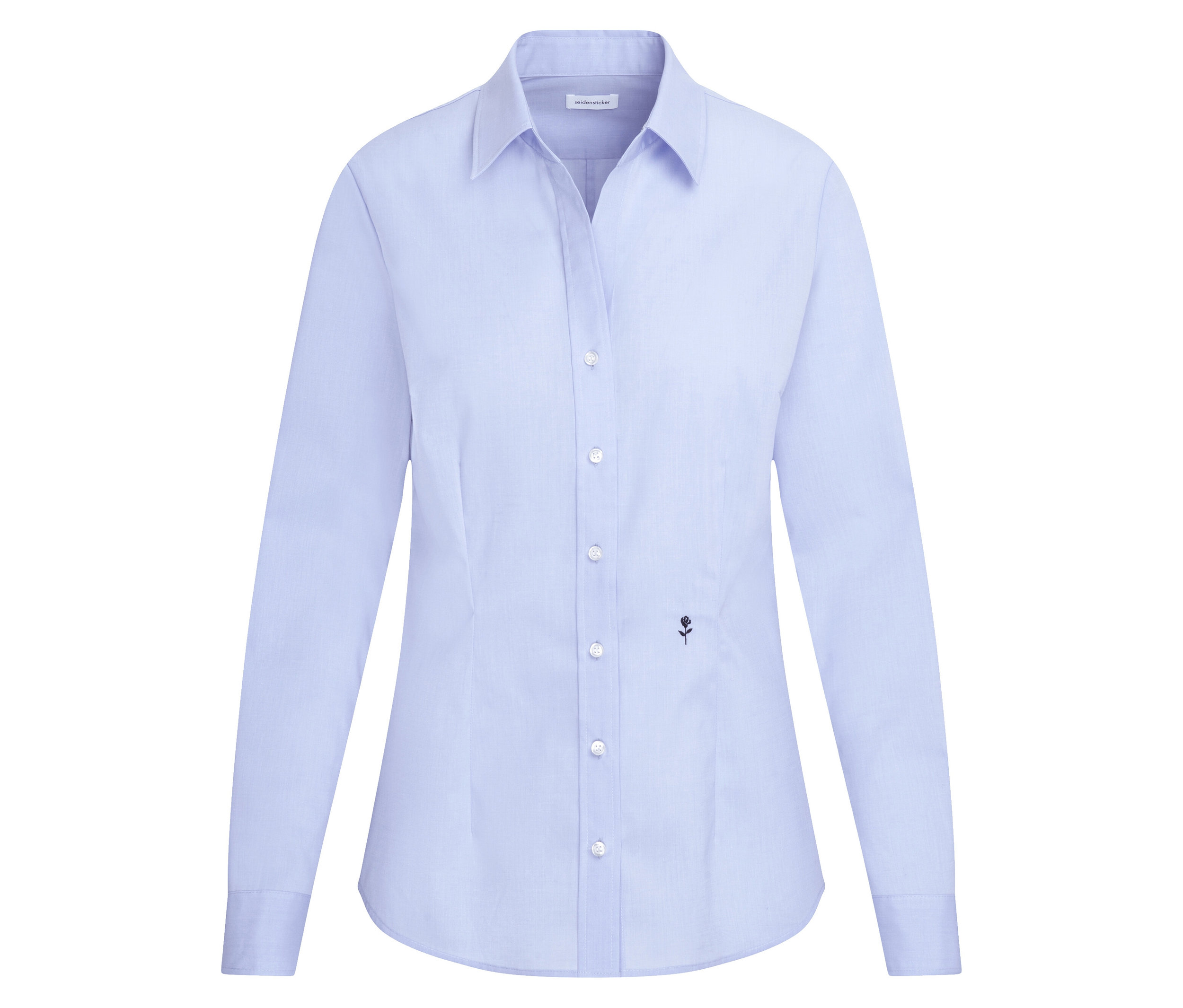 Bluse Slim Fit non iron - Damen - Gr. 46 - hellblau - hellblau