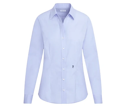 Seidensticker Bluse Slim Fit non iron, hellblau