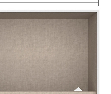 Innenansicht eines graumetallicfarbenen, 5-türigen Rauch Schrank »Acero«.
