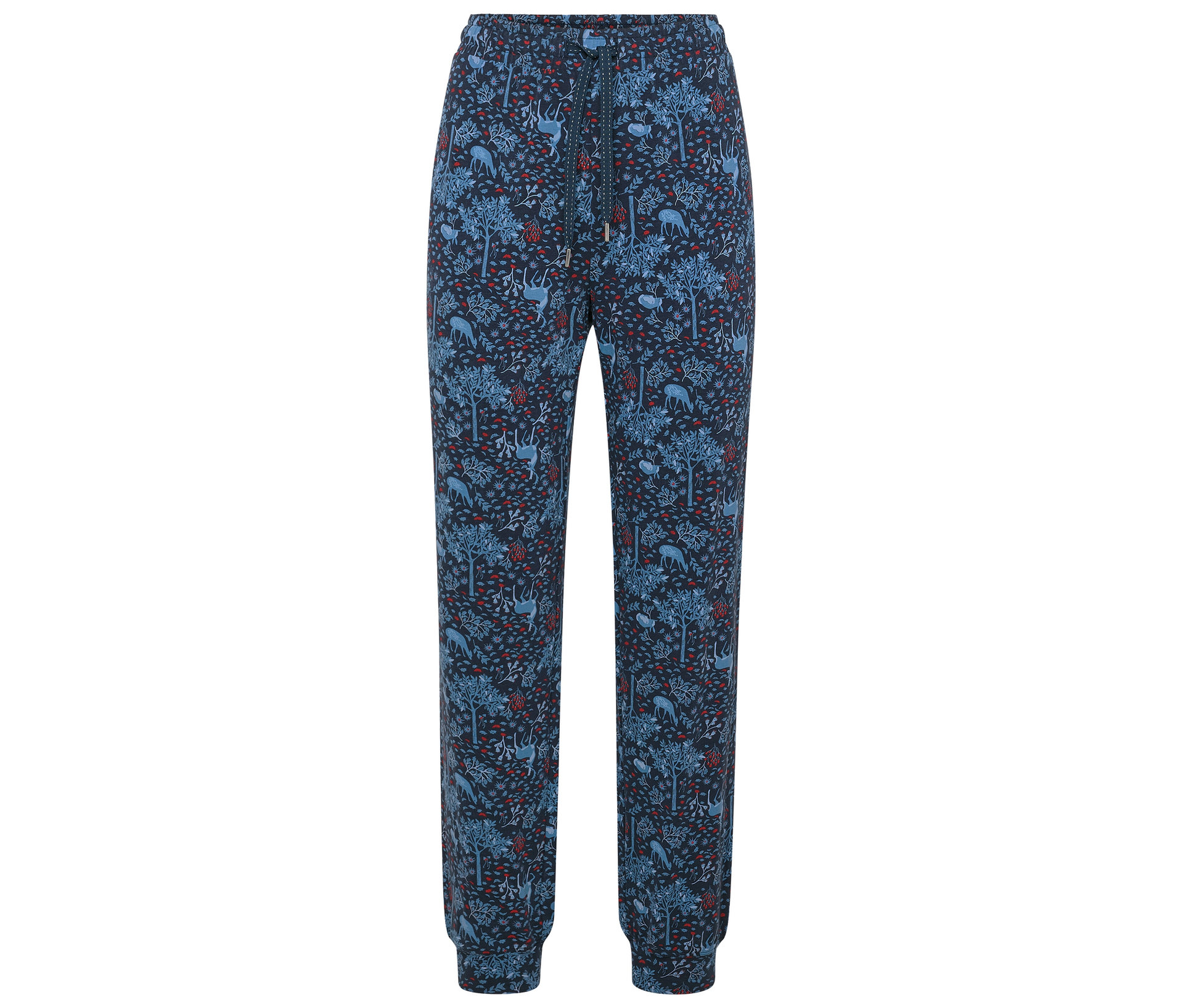 Tchibo - Pyjamahose - Damen - Gr. L - dunkelblau - Baumwolle / Viskose L 44/46
