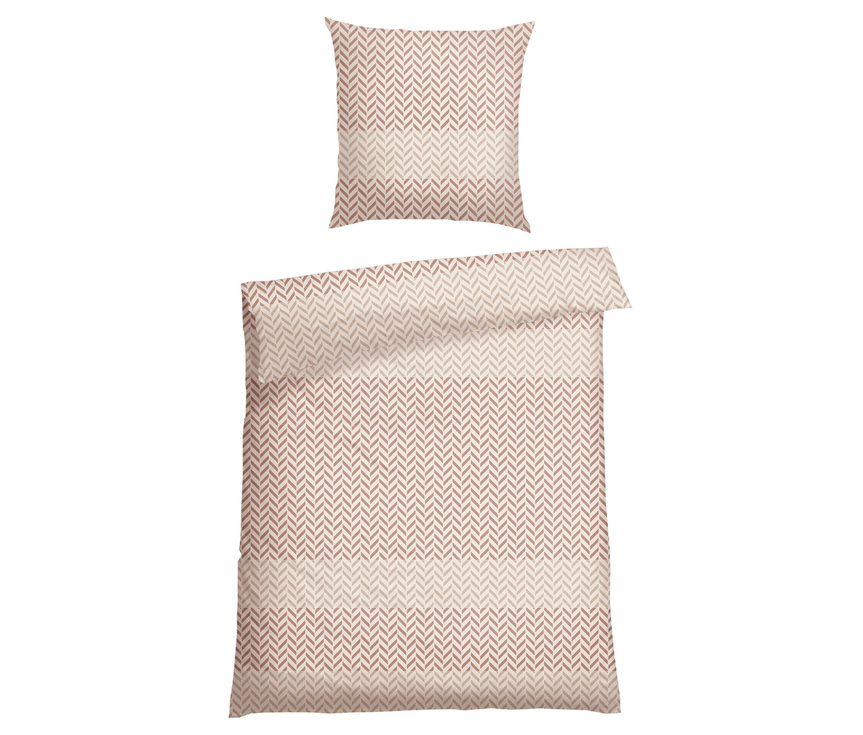 Renforcé-Bettwäsche »Maribel« - taupe - taupe