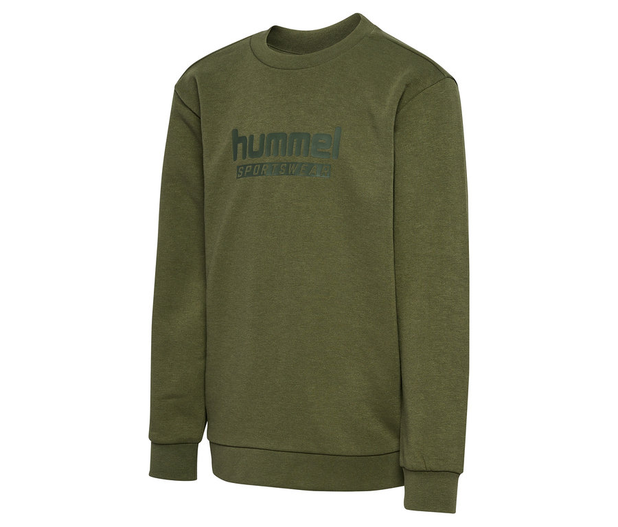 Grünes HUMMEL HMLJR Base-Sweatshirt.