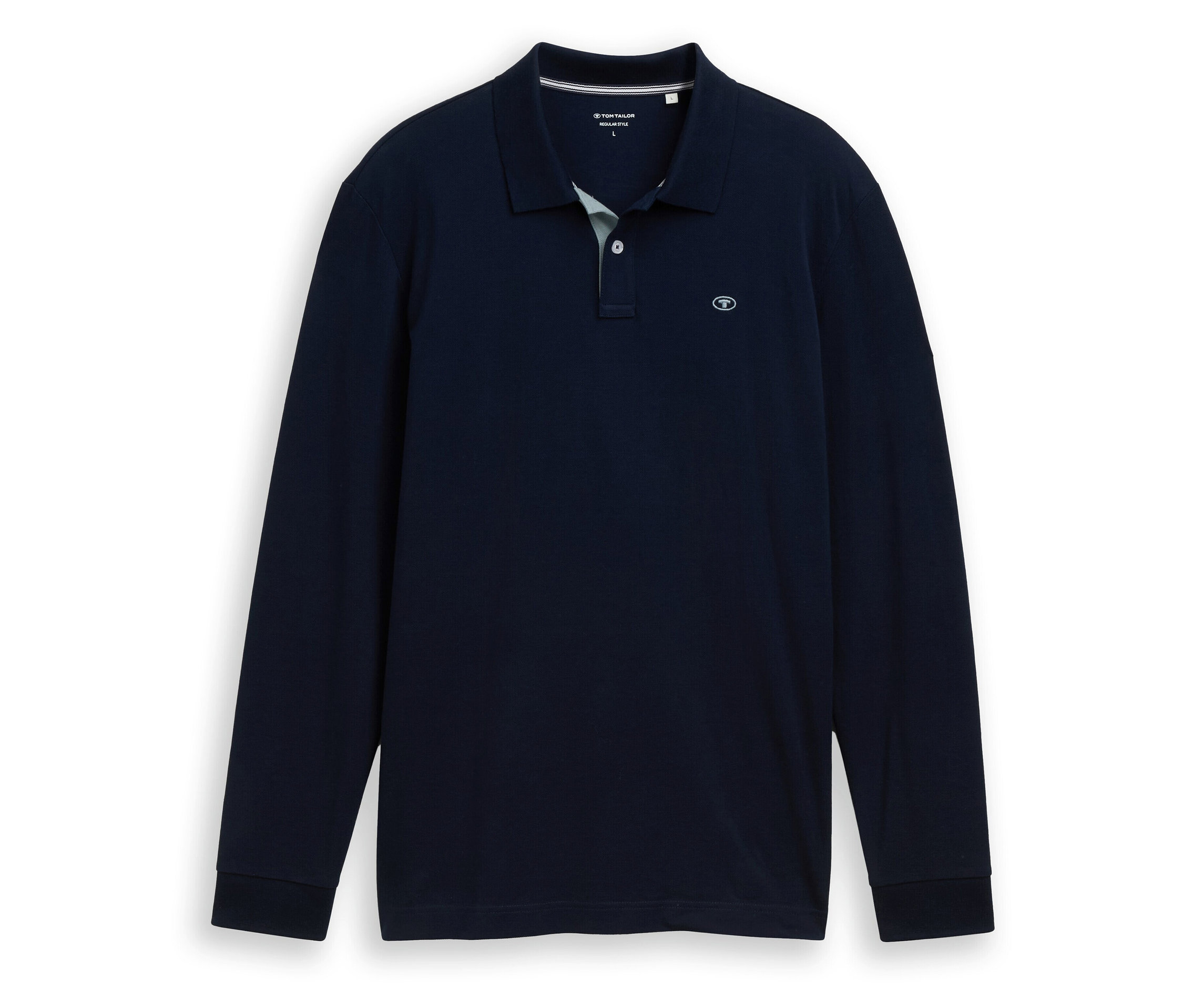 Longsleeve Piqué Poloshirt - Herren - Gr. XXL - blau - blau