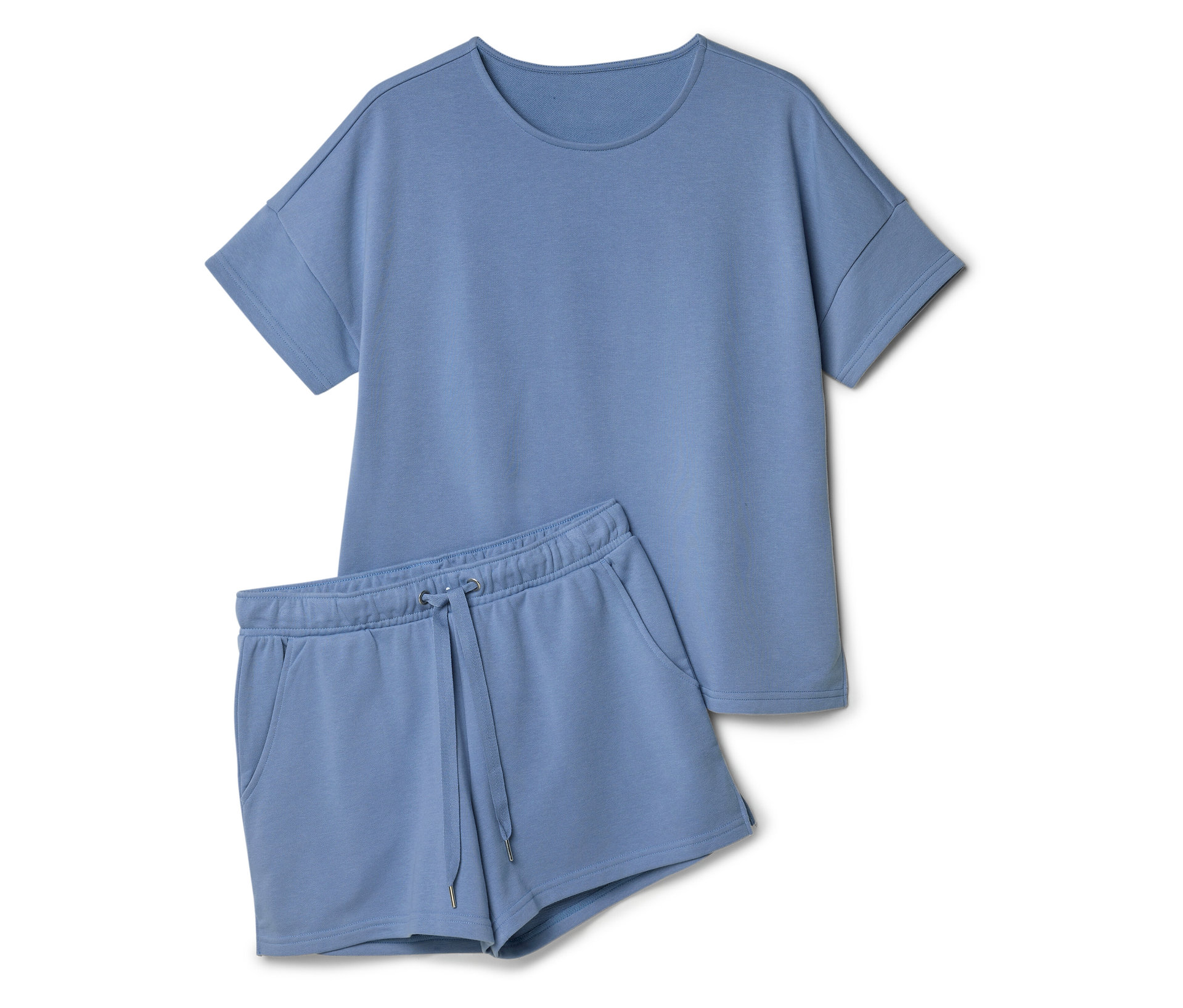 Tchibo - Kurzer Hausanzug - Damen - Gr. XS - blau