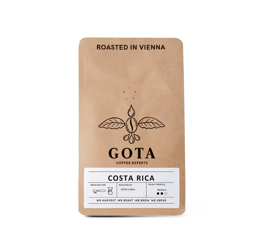 Packung Gota Coffee - Costa Rica Omni-Roast - 250 g Ganze Bohne.