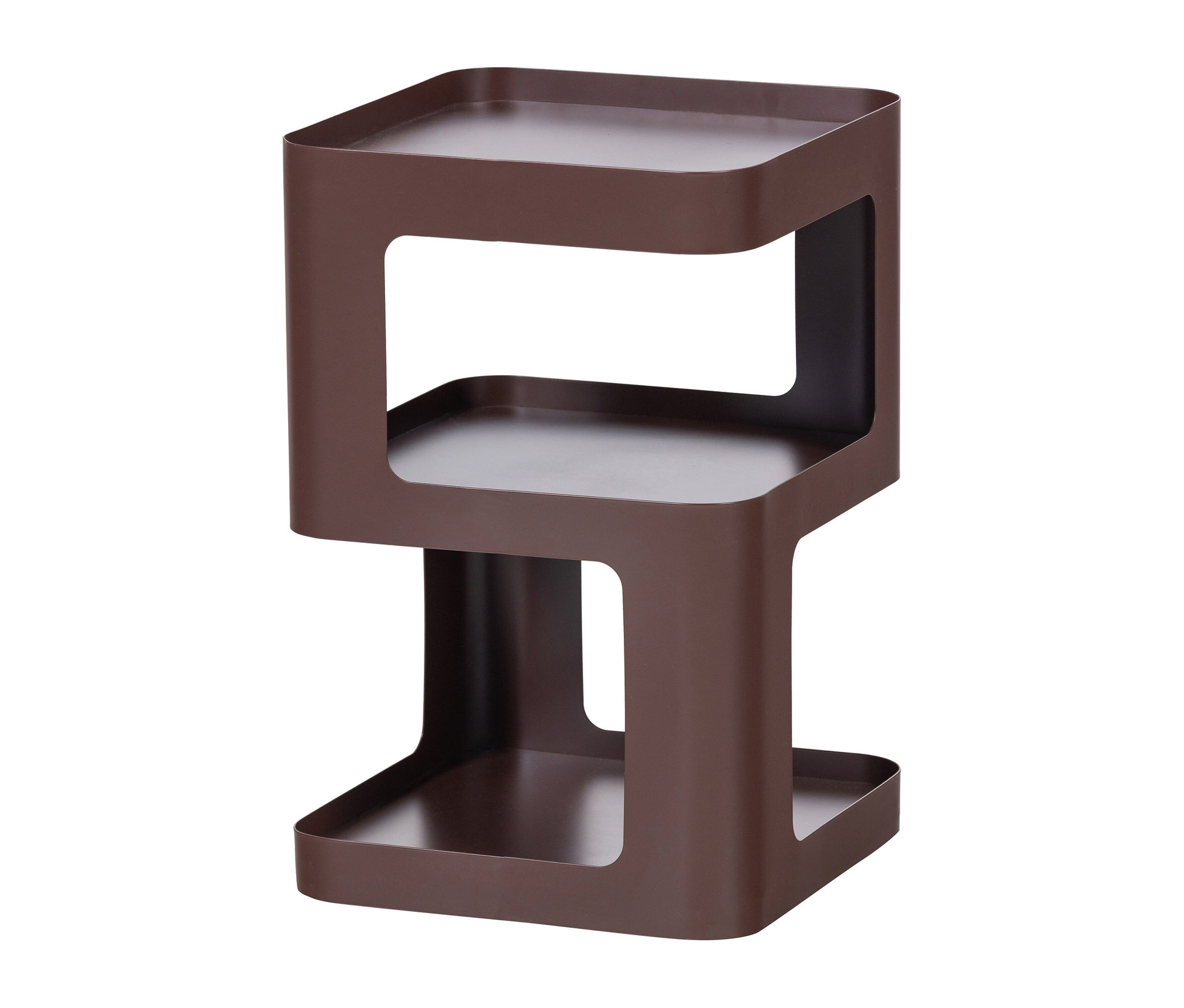 Tchibo - Woood Metall-Beistelltisch »Riv« - 36x35x54cm - Lila -