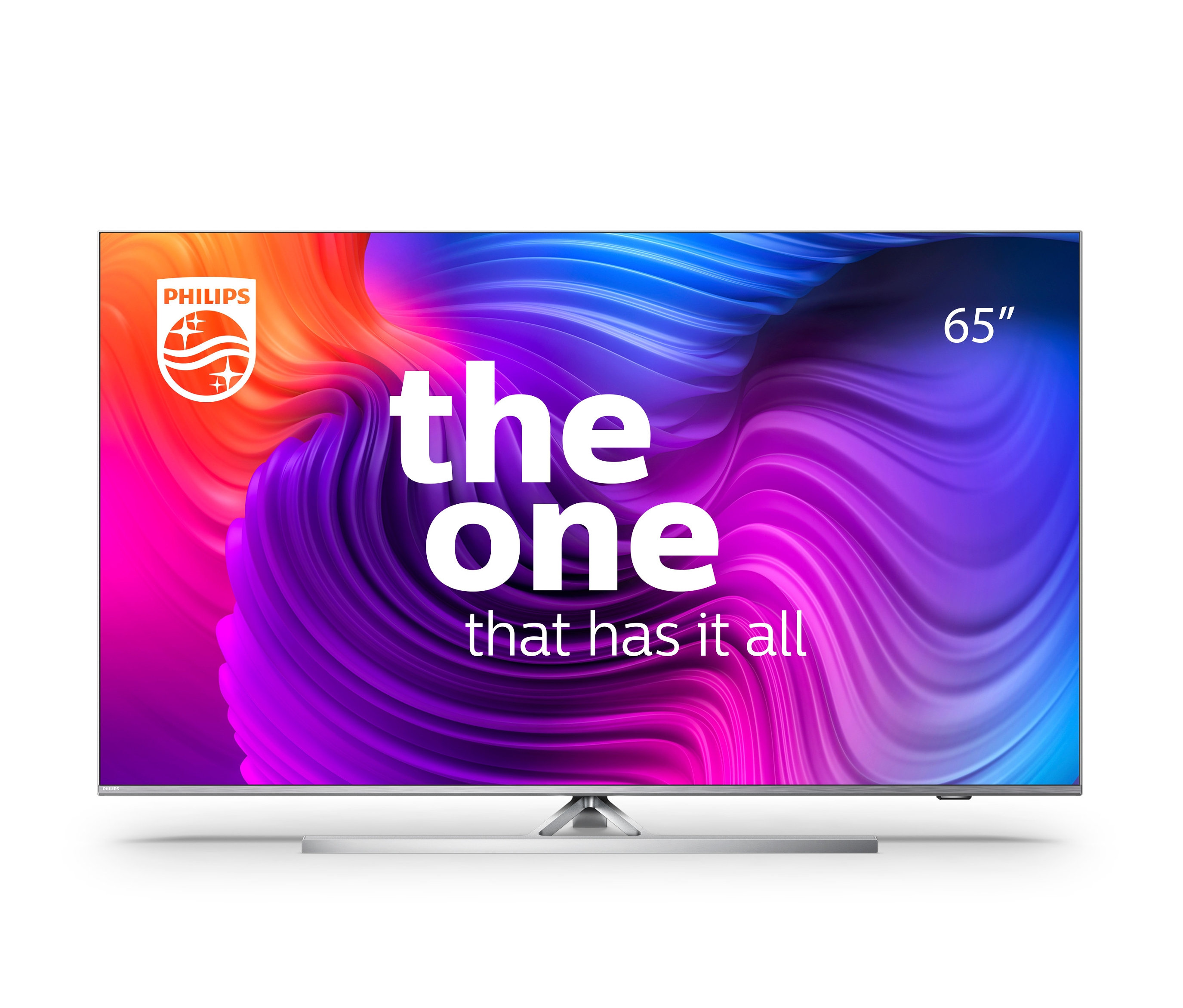 K-UHD-Android-TV mit Ambilight »Pus 8506/12« - silber - silber
