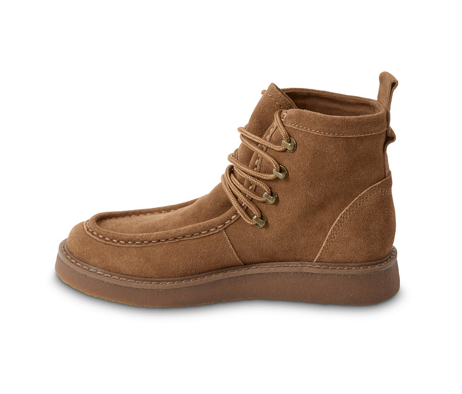 Brauner Veloursleder-Boot.