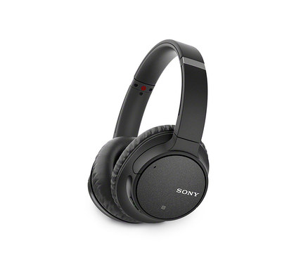 Schwarze kabellose Noise-Cancelling-Kopfhörer »WH-CH700N« von Sony.