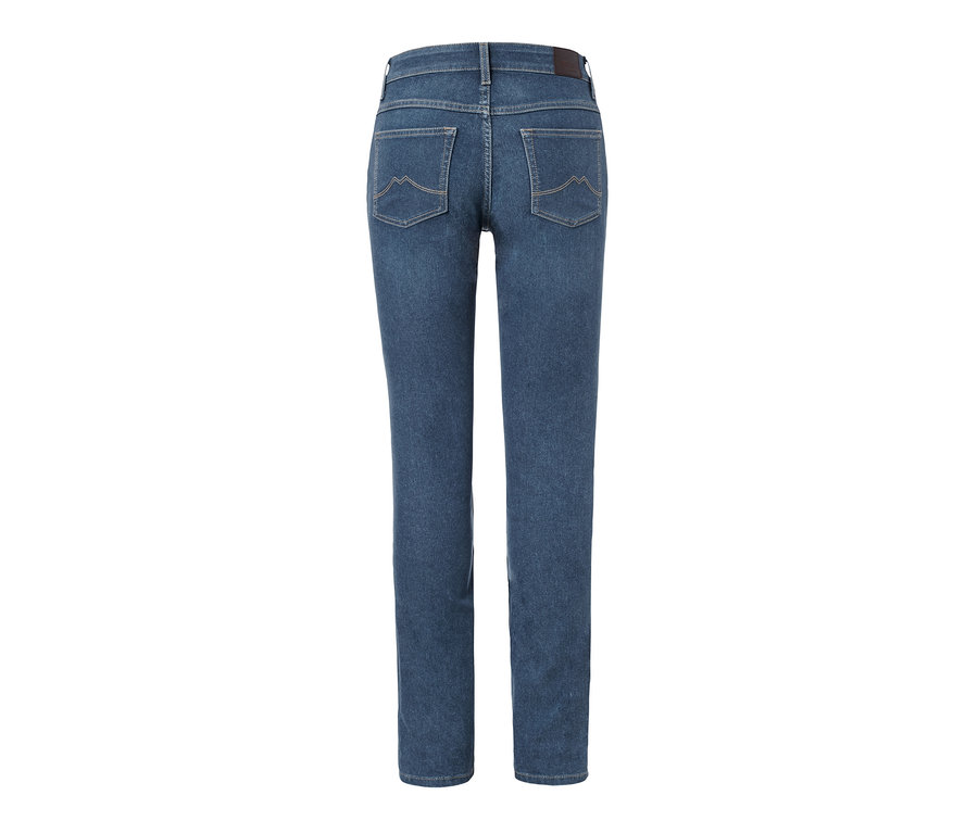 Rückansicht der hellblauen Jeans »Mustang«.