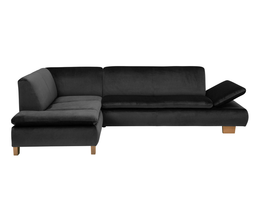Graphitfarbenes Sofa »Tampere« 2,5-Sitzer mit Ecksofa, links.