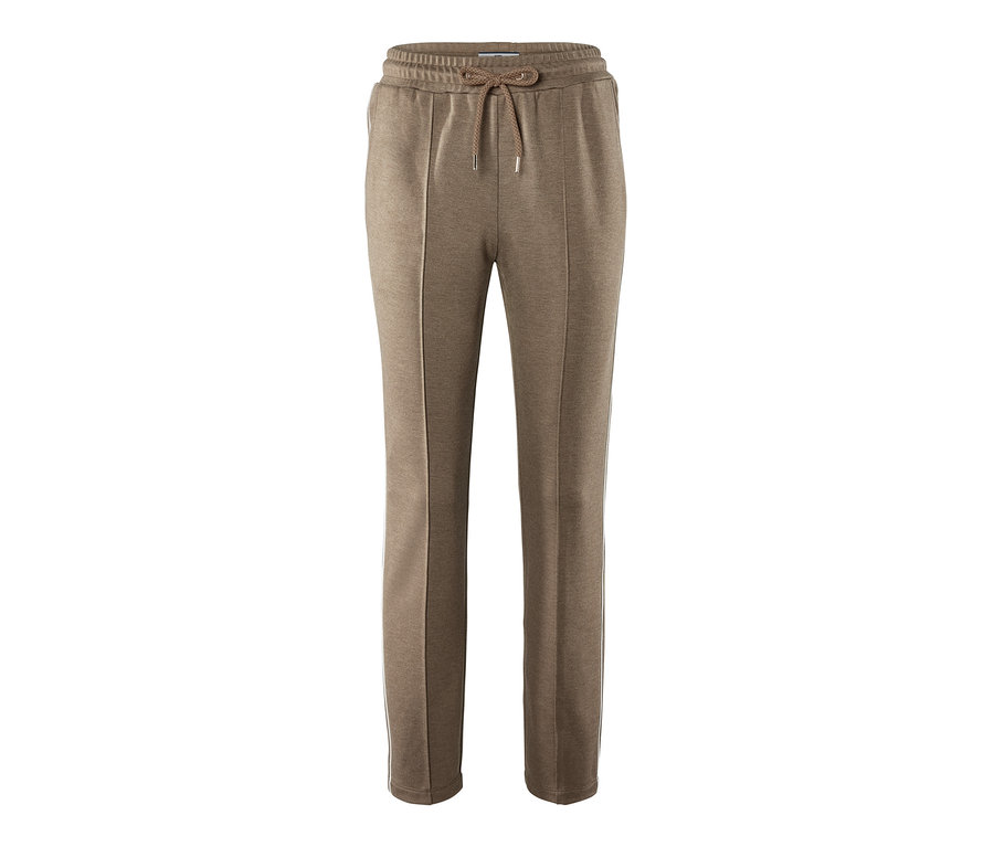 Eine braune Joggpants mit Kordelzug.