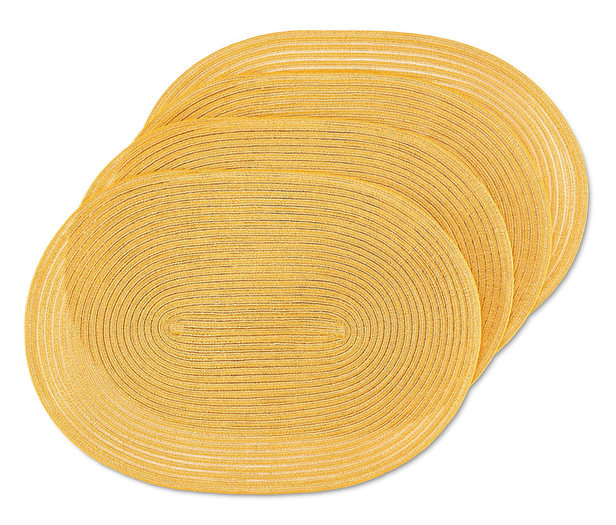 Vier ovale Platzsets.