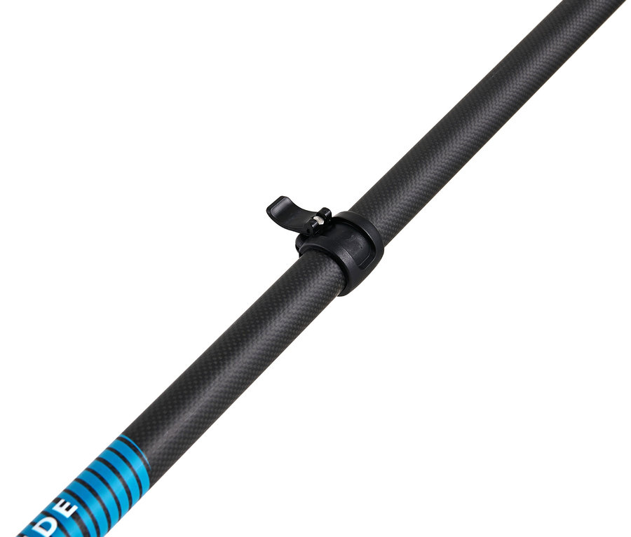 Detailaufnahme von SUP- und Kajak-Paddel »CARBON GUIDE« aus Carbon und Fiberglas.