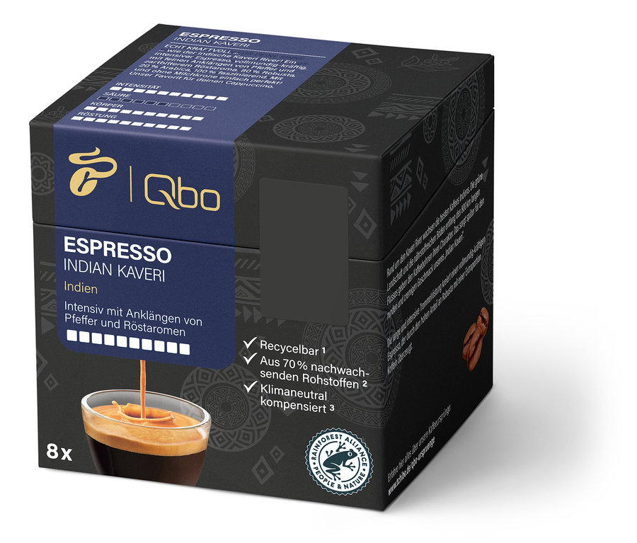 Qbo Espresso INDIAN KAVERI - 8 Kapseln