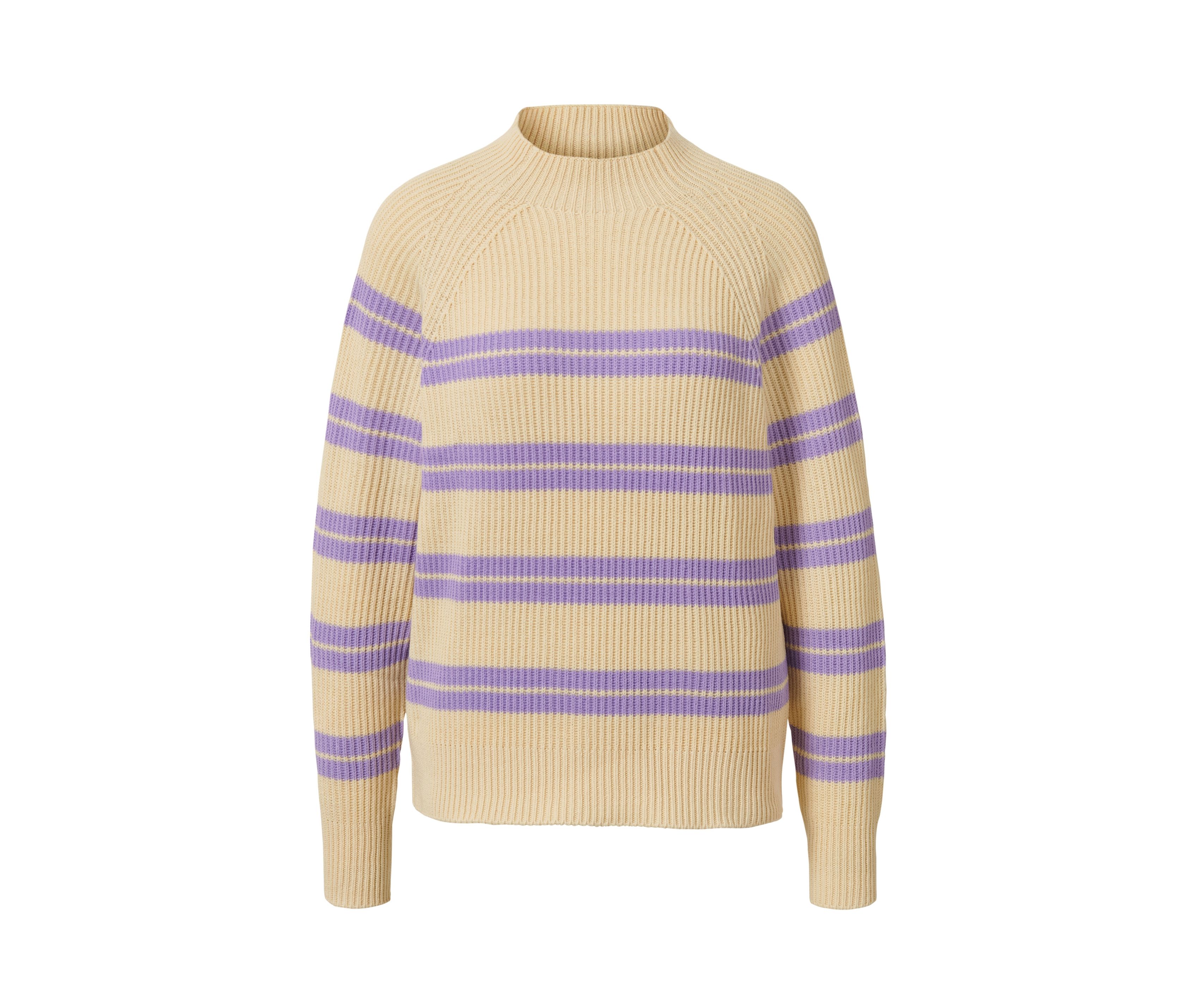 Tchibo - Gestreifter Strickpullover - Damen - Gr. XL - lila/gestreift