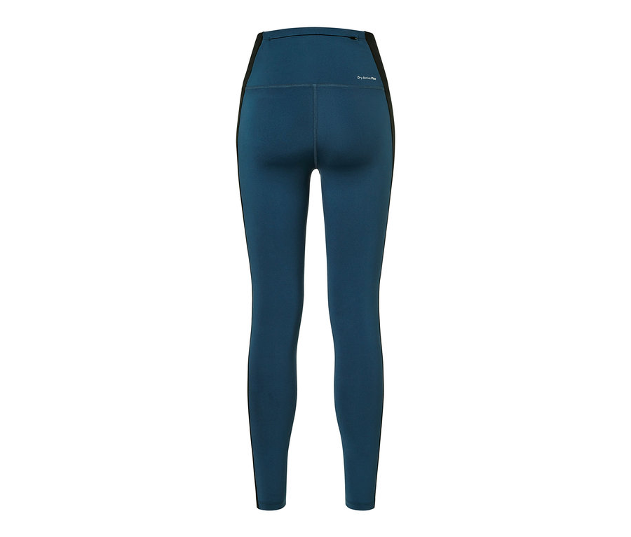 Detailansicht der Rückseite einer Colorblocking-Sporttight.