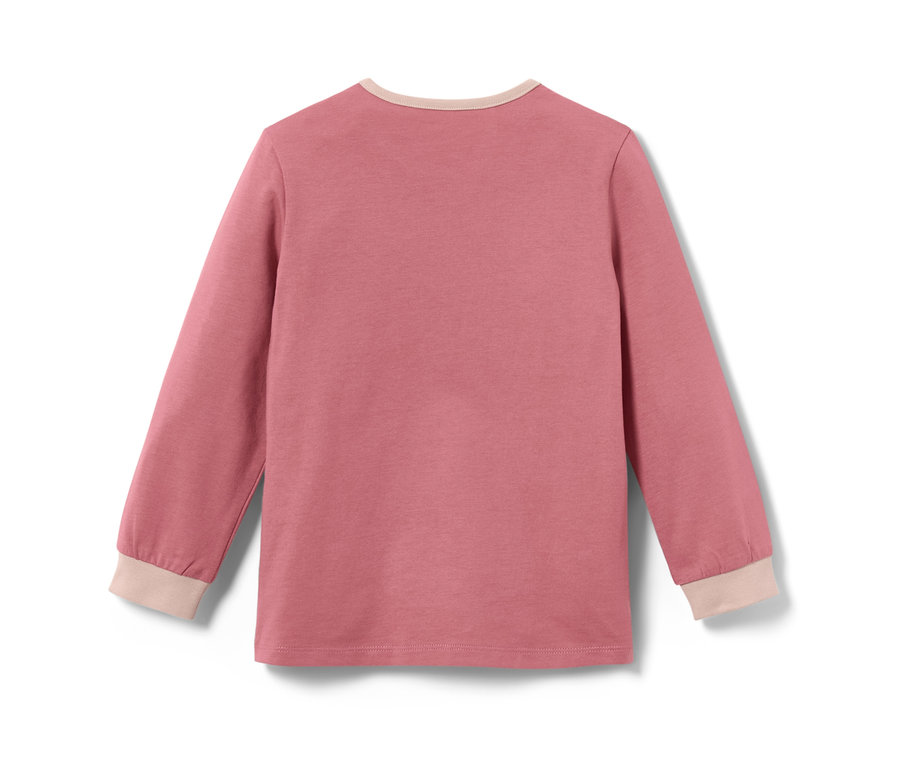 Rosa Kinder-Pyjama mit langen Ärmeln Kinder-Pyjama Einhorn, Glow in the dark.