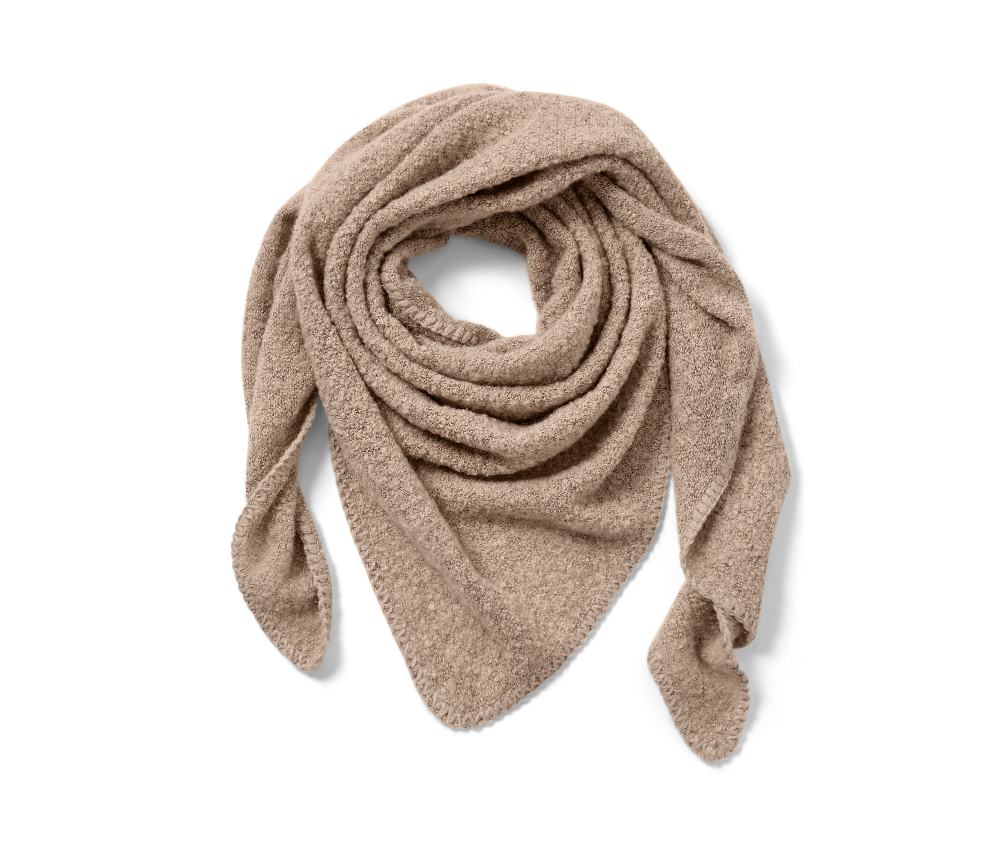 Tchibo - Dreiecksschal in Bouclé-Optik - beige