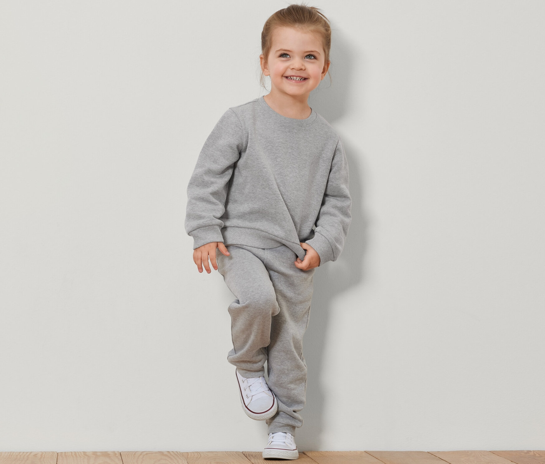 Thumbnail - Tchibo - 2 Kinder-Sweatshirts mit angerauter Innenseite - Herren - Gr. 110/116 - blau