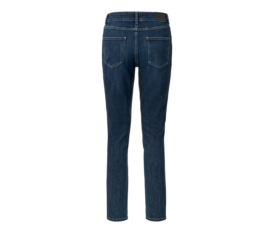 Detailansicht der Rückseite einer Slim Jeans – Fit »Emma«, dark blue.