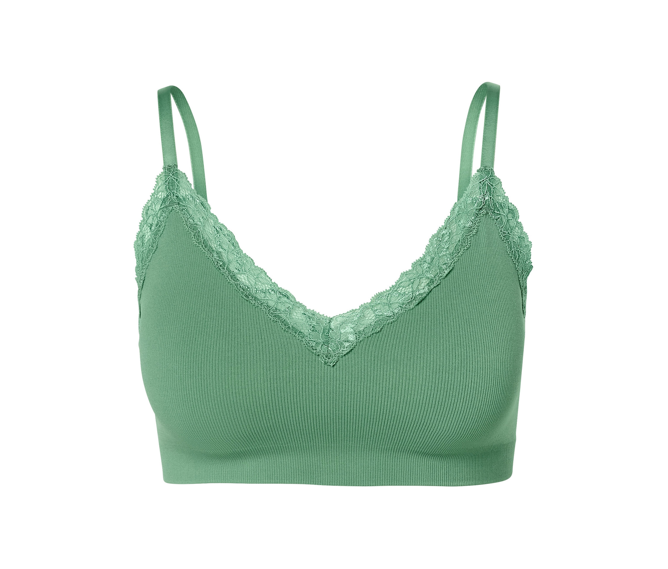 Seamless-Bustier - Damen - Gr. L - grün - grün