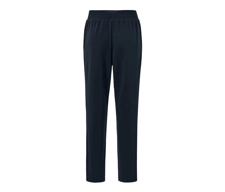Eine marineblaue Joggpants auf weißem Hintergrund.
