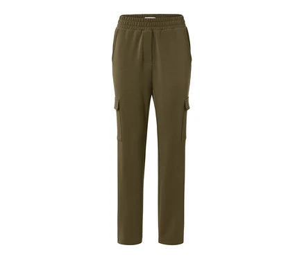 Khakifarbene Joggpants mit Cargo-Taschen.