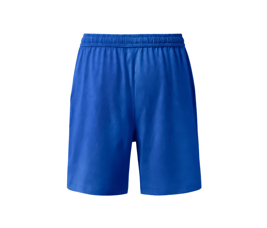 Blaue Relaxshorts.
