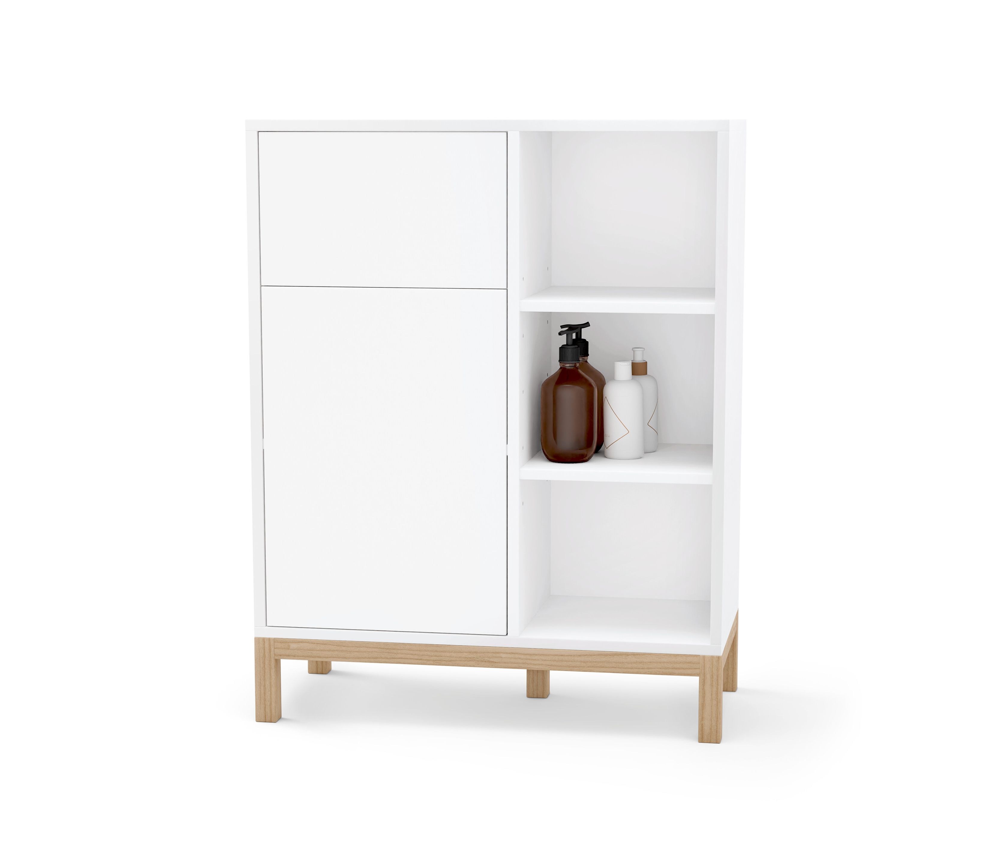 Thumbnail - Tchibo - Bad-Sideboard - 70,5x35,5x90,5cm - braun - Holz / Eichenholz