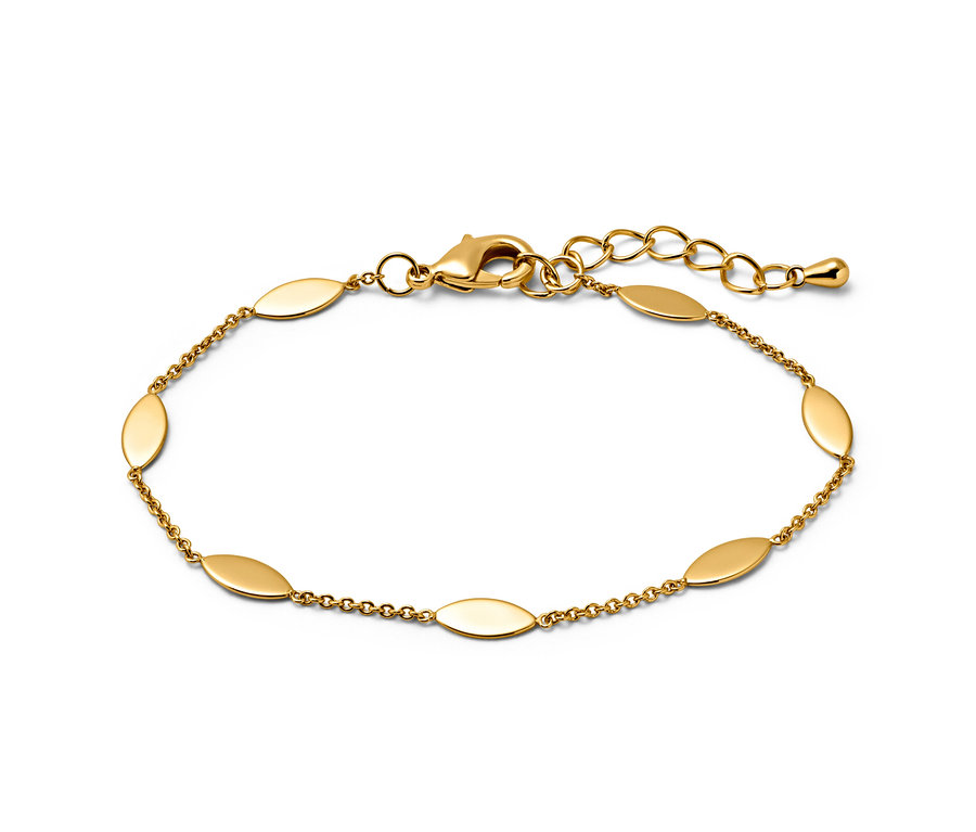 Goldenes Armband mit Navetten.