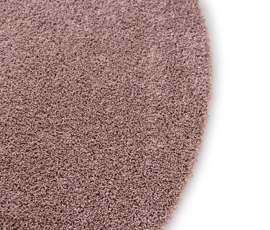 Detailansicht eines pinkfarbenen Teppichs »Charme«.